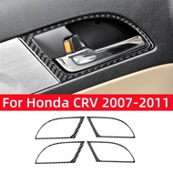 For Honda CRV 2007 2008 2009 2010 2011 Accessories Soft Carbon Fiber Interior Car Interior Door Hand