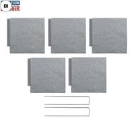 DI  5PCS Garden Plastic Fence can Spliced ​ Lawn Fence 7.87*7.87inch Gray