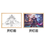 King of Glory Li Xin Figure Peripheral Lan Yao Mirror Palace Ben Ma Chao Li Bai Mirror Glowing Night