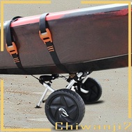 [Chiwanji2] Foldable Kayak Trolley with Solid Rubber Tires, Lashing Straps, Kayak Trailer, Canoe Car