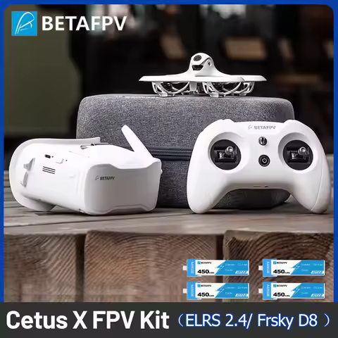 BETAFPV ELRS 2.4/ Frsky D8 Version Cetus X FPV Kit Brushless Quadcopter with BT2.0 450mAh 1S Battery