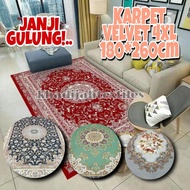 4XL Karpet velvet/karpet velvet turki/karpet murah/180*260cm/carpet besar/karpet cantik/karpet viral