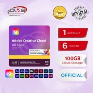 ADOBE Creative Cloud All Apps | 1, 3, 6 Months Subscription | 100 GB Cloud