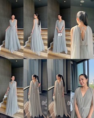 Peaceeveninggown : Camellia dress พร้อมส่ง เดรสไปงานแต่ง ชุดไปงานแต่ง ชุดเพื่อนเจ้าสาว