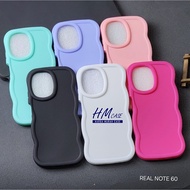 Macaron Wave Case Realme Note 60X Realme Note 60 Softcase Silicone Casing New Wave Macaron Color Dof