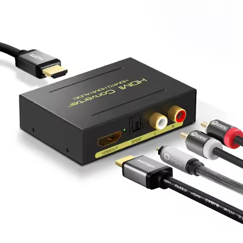 4K HDMI Audio Splitter Extractor Stereo HDMI to HDMI and Optical TOSLINK SPDIF + 3.5mm Stereo Audio 