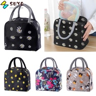 SUYO Lunch Bag for Women, Reusable Small Lunch Box Lunch Bag, Printed Large Capacity Leakproof Lunch Tote Bags for Work Office Picnic, or Travel