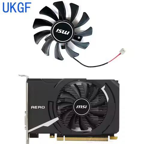 75MM 2Pin HA8010H12F-Z GTX 1030 Fan For MSI Geforce GTX 750Ti 750 N740 GTX730 GTX740 R7 250 Graphic 