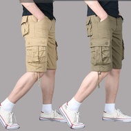 [29-44]Summer Men's Plus Size Short Pants Cargo Pants Multi-pocket Straight Pants Tactical seluar Cargo Pants Big Size Pants