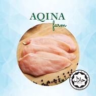 AQINA Frozen Pineapple Chicken Skinless Boneless Breast @ 2pcs / pkt