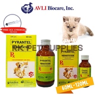 Free 3cc Syringe + Dropper 14.4 ml Dropper Nematocide Embonate Dog Cat Vitamins Medicine Dewormer Al