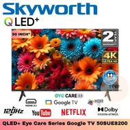 Skyworth QLED+ LED SUE8200 series 50" 55" 65" 75" inch 4K LED GOOGLE TV QLED+ 50SUE8100 55SUE8200 65