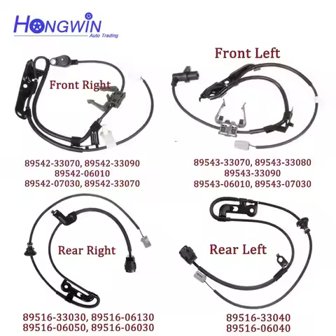 Front Rear L/R ABS Speed Sensor For Lexus ES300 ES330 ES350 Toyota Avalon Camry Solara 89542-33090 8