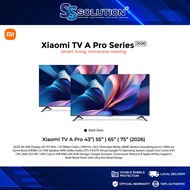 Xiaomi TV A Pro  2026 Version I 43" 55" 65" 75" I 4K QLED | Dolby Audio I Google TV I 2 Years Warran