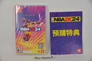 (全新送DLC) Switch NBA 2K24 NBA2K24 美式籃球 2024 (美版/ 歐版, 中文/ 英文) - Kobe Bryant 高比拜仁 標準版 籃球 NBA 2K 2024