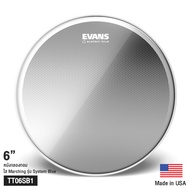 Evans™ TT06SB1 System Blue หนังกลองมาร์ชชิ่ง หนังกลองทอม 6" แบบใส น้ำมัน 2 ชั้น หนา 7 มิล + 7.5 มิล 