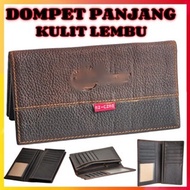 Original Cow Leather Men’s Long Wallet READY STOCK Dompet Panjang Lelaki Kulit Lembu Original BEG DU