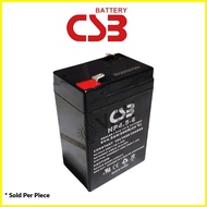 ◩ ☍ ✓ CSB Battery 6V 4.5Ah Sealed Lead Acid Rechargeable Battery 6V-4.5Ah 6V rechargeable