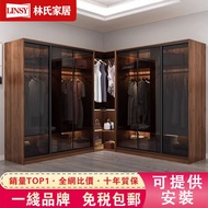 L75 Corner Wardrobe Solid Wood Wardrobe Glass Door Wardrobe Flat Door Wardrobe Wardrobe Large Wardro