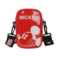Chuột Mickey Disney Túi hoạt hình Mickey dễ thương Chuột in túi đeo chéo cho nam nữ Dã Ngoại thời tr
