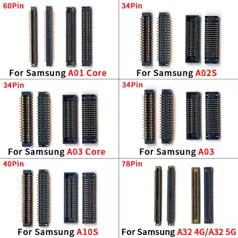 LCD Display Screen FPC Connector On Motherboard For Samsung A02S A01 A03 Core A03S A10S A32 4G 5G Di