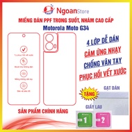 Ppf Motorola Moto G34 Anti-Fingerprint Patch To Restore Scratches - Ngoan Store