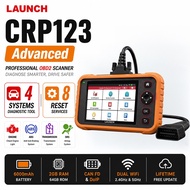 LAUNCH CRP123 Advanced OBD2 Scanner 4 System Engine ABS SRS Transmission 8 Reset Oil EPB BMS SAS Thr