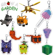 Grow A Garden Roblox Keychain Raccoon Queen Bee Bear Bee Game Toys Gift for Kids