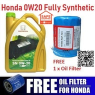 HONDA Engine Oil ( 4Liter ) + FOC Oil Filter , Fully 0W20 , Fully 0W30 , Semi 5W30 , Semi 10W30