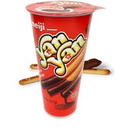 1 Pc Meiji Yan Yan Biscuit Stick with Chocolate Dip 57g HALAL