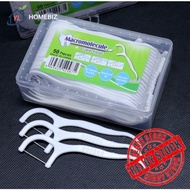 50pcs Floss Gigi Dalam Kotak | Pencuci Celah Gigi Untuk Penjagaan Mulut & Kesihatan Oral Harian