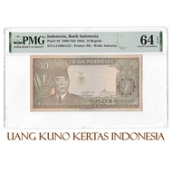 Uang Kuno 10 Rupiah Soekarno 1960 / Sukarno PMG