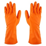 ถุงมือยาง ตรามือ สีส้ม (1 โหล) ASGUARD ตรามือ