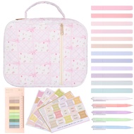 Bible Cover Case for Women Large Bible Cover Bag Study Supplies Journaling Kit Book Carrying Case wi