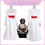 Annabelle Creation Enchanting Halloween Horror Doll White Dress For And Girls Adults