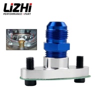 LIZHI RACING - 1/2 NPT Female Aluminum Oil Drain Turbo Flange T3 T4 T04 GT40 GT55 + NPT 1/2 TO10AN F