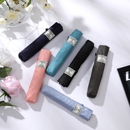 98g Carbon Fiber Glue-Free Ultra-Light Umbrella Japanese Style Fresh Plain Color Super Water-Repelle