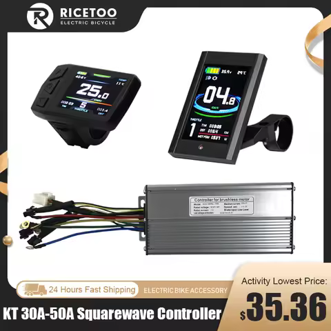 48V 30A35A50A Ebike KT Controller Electric Bicycle Squarewave Controller For 52V/60-90V 1000W1500W20