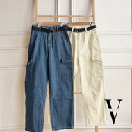 [VANORA] Olea Cargo Pants Jeans 6 Pockets