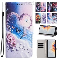 Butterfly Chimes Painted Case For Motorola G56 G86 Case Motorola G05 G15 G35 G55 G75 G85 Case Wallet
