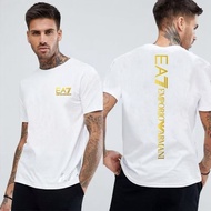 Armani Exchange EA7 T shirt trendy fashion regular men short sleeved loose business cotton men T shi
