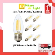 Hikaru De Light - Dimmble E14 E27 Led bulb candle bulb ping pong bulb for chandelier filament bulb warm white white