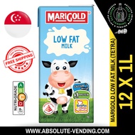 MARIGOLD UHT Low Fat Milk 1L X 12 (TETRA) - FREE DELIVERY within 3 working days!