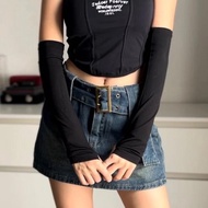 Warm wears-Black Arm Sleeves y2k