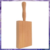 [P K A M] Pasta Making Board, Gnocchi Board, Beech Wood Gnocchi Board Butter Board Dough Scraper for