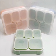 The Food Container Has 5 Small Boxes Inside.able To Microwave