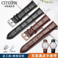 [Send Tool FA] Generation CITIZEN CITIZEN Eco-Drive Genuine Leather Watch Strap bm8475 Sao Orange Male Leather Strap Accessories 22mm