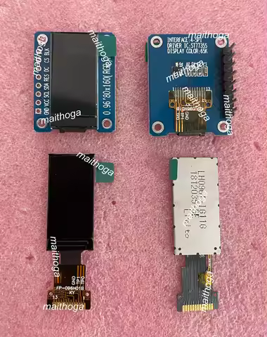 maithoga IPS 0.96 inch 8PIN/13PIN SPI HD 65K Full Color TFT LCD Screen with Adapter Board ST7735 ST7