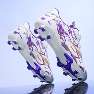 Kids Soccer Shoes TF Long Spikes Football Boots Cleats Grass Sneakers Boy Girl Training Sport Sneake