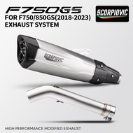 F750 GS Exhaust Middle Pipe Motorcycle Slip-On Link Pipe Connect Tube For F750GS F850GS F850GS ADV 2